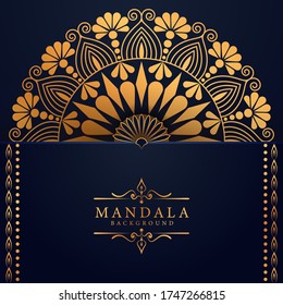 Luxury mandala background with golden arabesque pattern Arabic Islamic east style. Ramadan Style Decorative mandala. Mandala for print, poster, cover, brochure, flyer, banner