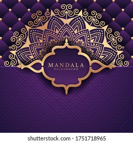 Luxury mandala background with golden arabesque pattern Arabic Islamic east style. Ramadan Style Decorative mandala. Mandala for print, poster, cover, brochure, flyer, banner