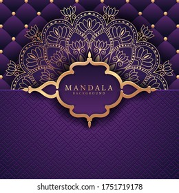 Luxury mandala background with golden arabesque pattern Arabic Islamic east style. Ramadan Style Decorative mandala. Mandala for print, poster, cover, brochure, flyer, banner