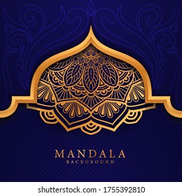 Luxury mandala background with golden arabesque pattern Arabic Islamic east style.
 Ramadan Style Decorative mandala. Mandala for print, poster, cover, brochure, flyer, banner