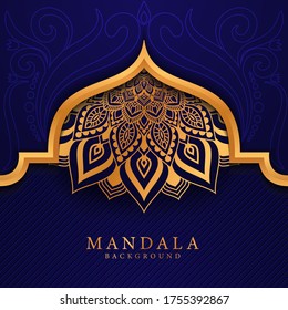 Luxury mandala background with golden arabesque pattern Arabic Islamic east style.
 Ramadan Style Decorative mandala. Mandala for print, poster, cover, brochure, flyer, banner