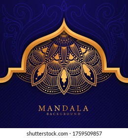 Luxury mandala background with golden arabesque pattern Arabic Islamic east style.
 Ramadan Style Decorative mandala. Mandala for print, poster, cover, brochure, flyer, banner