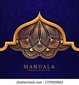 Luxury mandala background with golden arabesque pattern Arabic Islamic east style.
 Ramadan Style Decorative mandala. Mandala for print, poster, cover, brochure, flyer, banner