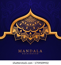 Luxury mandala background with golden arabesque pattern Arabic Islamic east style.
 Ramadan Style Decorative mandala. Mandala for print, poster, cover, brochure, flyer, banner