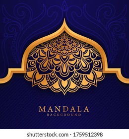 Luxury mandala background with golden arabesque pattern Arabic Islamic east style.
 Ramadan Style Decorative mandala. Mandala for print, poster, cover, brochure, flyer, banner
