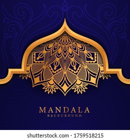 Luxury mandala background with golden arabesque pattern Arabic Islamic east style.
 Ramadan Style Decorative mandala. Mandala for print, poster, cover, brochure, flyer, banner