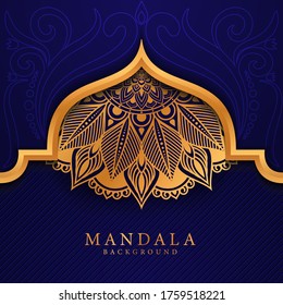 Luxury mandala background with golden arabesque pattern Arabic Islamic east style.
 Ramadan Style Decorative mandala. Mandala for print, poster, cover, brochure, flyer, banner