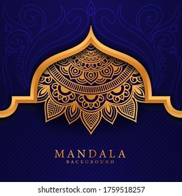 Luxury mandala background with golden arabesque pattern Arabic Islamic east style.
 Ramadan Style Decorative mandala. Mandala for print, poster, cover, brochure, flyer, banner