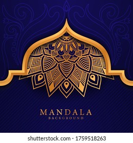Luxury mandala background with golden arabesque pattern Arabic Islamic east style.
 Ramadan Style Decorative mandala. Mandala for print, poster, cover, brochure, flyer, banner