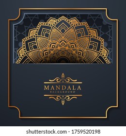 Luxury mandala background with golden arabesque pattern Arabic Islamic east style.
 Ramadan Style Decorative mandala. Mandala for print, poster, cover, brochure, flyer, banner