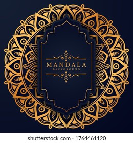 Luxury mandala background with golden arabesque pattern Arabic Islamic east style.
 Ramadan Style Decorative mandala. Mandala for print, poster, cover, brochure, flyer, banner