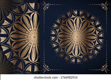 Luxury mandala background with golden arabesque pattern Arabic Islamic east style. Ramadan Style Decorative mandala. Mandala for print, poster, cover, brochure, cover book, flyer, banner,Patterns in M