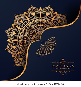 Luxury mandala background with golden arabesque pattern Arabic Islamic east style. Ramadan Style Decorative mandala. Mandala for print, poster, cover, brochure, flyer, banner