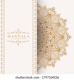 Luxury mandala background with golden arabesque pattern Arabic Islamic east style. Ramadan Style Decorative mandala. Mandala for print, poster, cover, brochure, flyer, banner