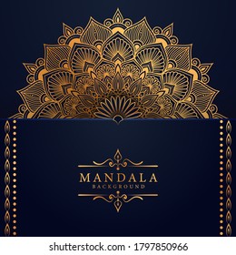 Luxury mandala background with golden arabesque pattern Arabic Islamic east style. Ramadan Style Decorative mandala. Mandala for print, poster, cover, brochure, flyer, banner