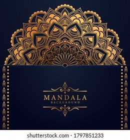 Luxury mandala background with golden arabesque pattern Arabic Islamic east style. Ramadan Style Decorative mandala. Mandala for print, poster, cover, brochure, flyer, banner