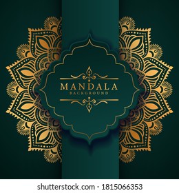 Luxury mandala background with golden arabesque pattern Arabic Islamic east style. Ramadan Style Decorative mandala. Mandala for print, poster, cover, brochure, flyer, banner