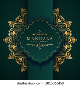Luxury mandala background with golden arabesque pattern Arabic Islamic east style. Ramadan Style Decorative mandala. Mandala for print, poster, cover, brochure, flyer, banner