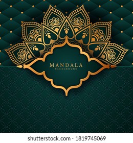 Luxury mandala background with golden arabesque pattern Arabic Islamic east style. Ramadan Style Decorative mandala. Mandala for print, poster, cover, brochure, flyer, banner