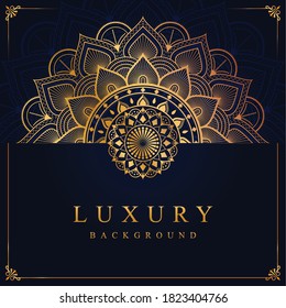 Luxury Mandala Background With Golden Arabesque Pattern Arabic Islamic east style