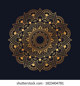 Luxury Mandala Background With Golden Arabesque Pattern Arabic Islamic east style