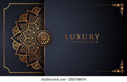 Luxury mandala background with golden arabesque pattern Arabic Islamic east style. decorative mandala for print, poster, cover, brochure, flyer, banner.