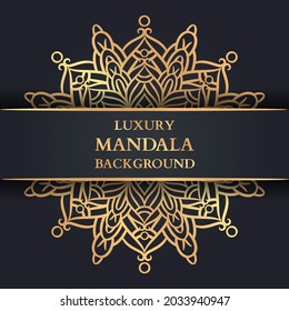 Luxury Mandala Background With Golden Arabesque, Decorative Mandala, Luxury Ornament Template