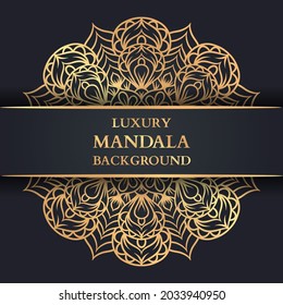 Luxury Mandala Background With Golden Arabesque, Decorative Mandala, Luxury Ornament Template