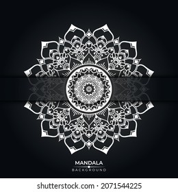 Luxury mandala background with golden arabesque pattern arabic islamic || Ethnic Mandala Vintage decorative elements

