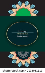 Luxury mandala background with golden arabesque pattern Arabic Islamic east style. Ramadan Style Decorative mandala. Mandala for print, poster, cover, brochure, flyer, banner