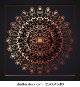 Luxury mandala background with golden arabesque pattern gold color. ornament elegant invitation wedding card , invite ,Arabesque Pattern, Islamic, backdrop cover banner illustration vector design