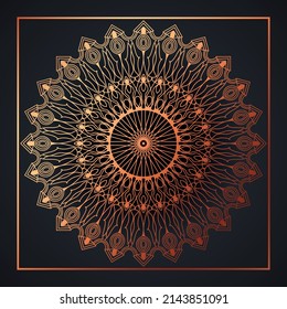 Luxury mandala background with golden arabesque pattern gold color. ornament elegant invitation wedding card , invite ,Arabesque Pattern, Islamic, backdrop cover banner illustration vector design