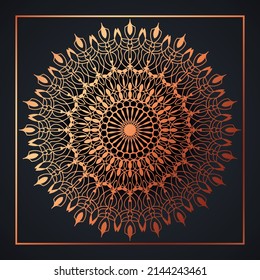 Luxury mandala background with golden arabesque pattern gold color. ornament elegant invitation wedding card , invite ,Arabesque Pattern, Islamic, backdrop cover banner illustration vector design