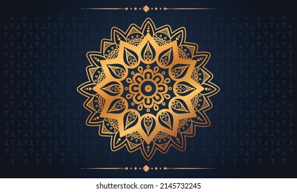 Luxury Mandala Background With Golden Arabesque Pattern, Mandala background wallpapers, Mandala background,