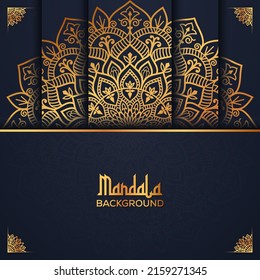 Luxury mandala background with golden arabesque pattern Arabic Islamic east style. Ramadan Style Decorative mandala. Mandala for print, poster, cover, brochure, flyer, banner