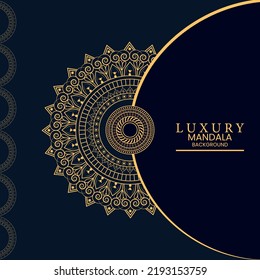 Luxury Mandala Background With Golden Arabesque Pattern Arabic Islamic East Style.