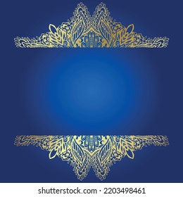 Luxuriöser Mandalahintergrund mit goldenem arabischen Muster arabisch-islamischer Oststil. dekorative Mandala für Druck, Poster, Cover, Broschüre, Flyer, Banner.