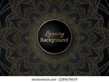 Luxury mandala background with golden arabesque pattern Arabic Islamic east style. Ramadan Style Decorative mandala. Mandala for print