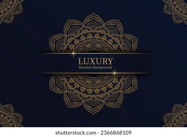 Luxury mandala background with golden arabesque pattern Arabic Islamic east style. Ramadan Style Decorative mandala. Mandala for print, poster, cover, brochure, flyer, banner
