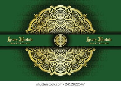 Luxury mandala background with golden arabesque pattern Arabic Islamic east style. Ramadan Style Decorative mandala. Mandala for print, poster, cover, brochure, flyer, banner, vector art illustration