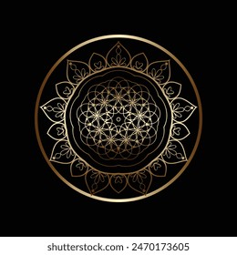 Luxury mandala background with golden arabesque pattern Arabic Islamic east style. Ramadan Style Decorative mandala. Mandala for print, poster, cover, brochure, flyer, banner