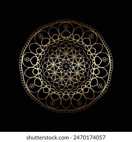  Luxury mandala background with golden arabesque pattern Arabic Islamic east style. Ramadan Style Decorative mandala.