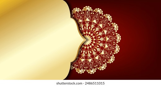 Luxury mandala background with golden arabesque pattern Arabic Islamic east style. Ramadan Style Decorative mandala. Mandala for print, poster, cover, brochure, flyer