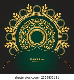 Luxury mandala background with golden arabesque pattern Arabic Islamic east style. Ramadan Style Decorative mandala. Mandala for print, poster, cover, brochure, flyer, banner