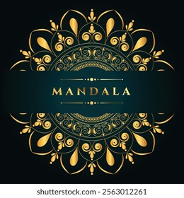 Luxury mandala background with golden arabesque pattern Arabic Islamic east style. Ramadan Style Decorative mandala. Mandala for print, poster, cover, brochure, flyer, banner