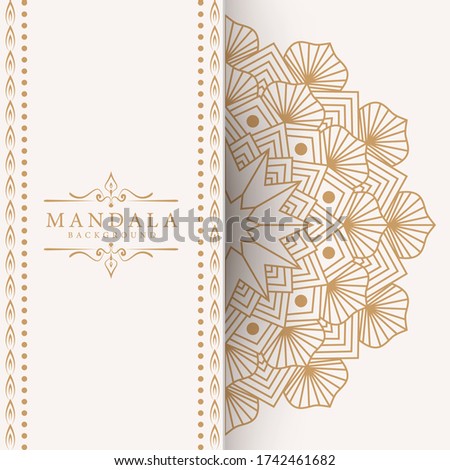 Luxury mandala background with golden arabesque pattern Arabic Islamic east style. Ramadan Style Decorative mandala. Mandala for print, poster, cover, brochure, flyer, banner
