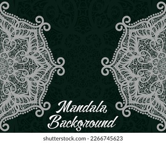 Luxury mandala background with golden color premium vectorxdxa