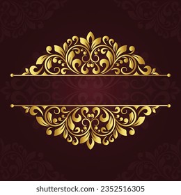 Luxury mandala background with golden colour and circular pattern.Floral Mandala Vector