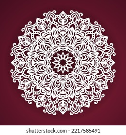 Luxury mandala background And golden gradient vector ornament