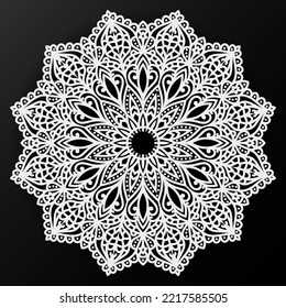 Fondo de Mandala de lujo y adorno vectorial de gradiente dorado